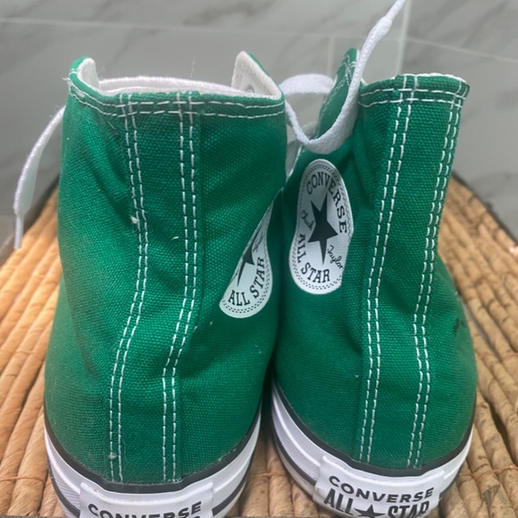 Green high top all star converse women’s size 8.5 - Picture 3 of 6
